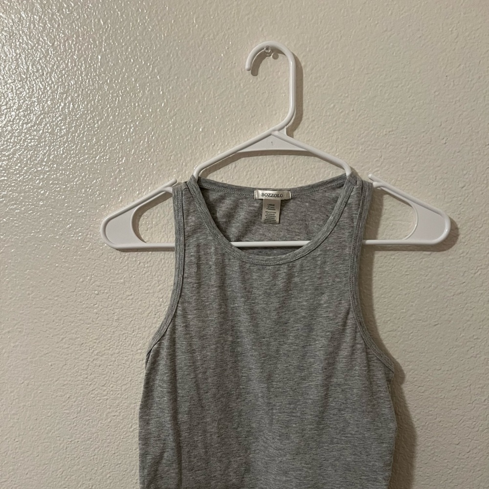 Grey Crop Top